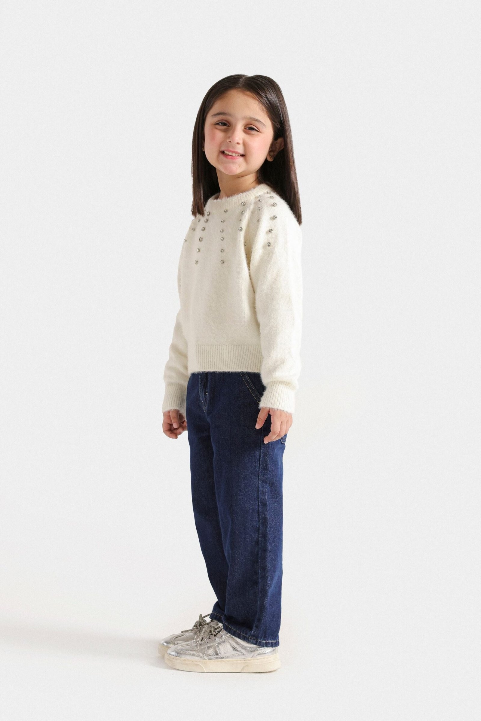 Embellished Mock Neck Sweater - Image 11