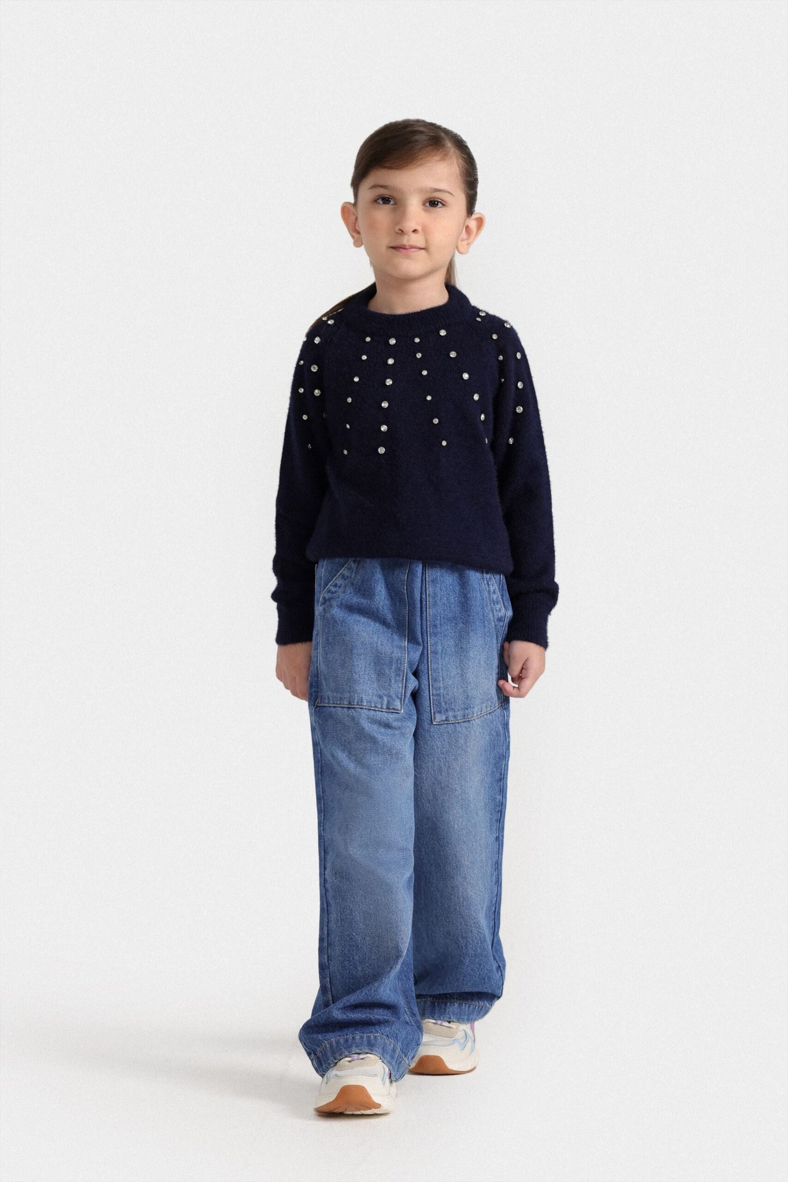 Embellished Mock Neck Sweater - Image 4