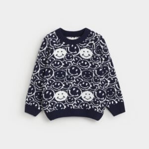 Smiley Face Knitted Sweater