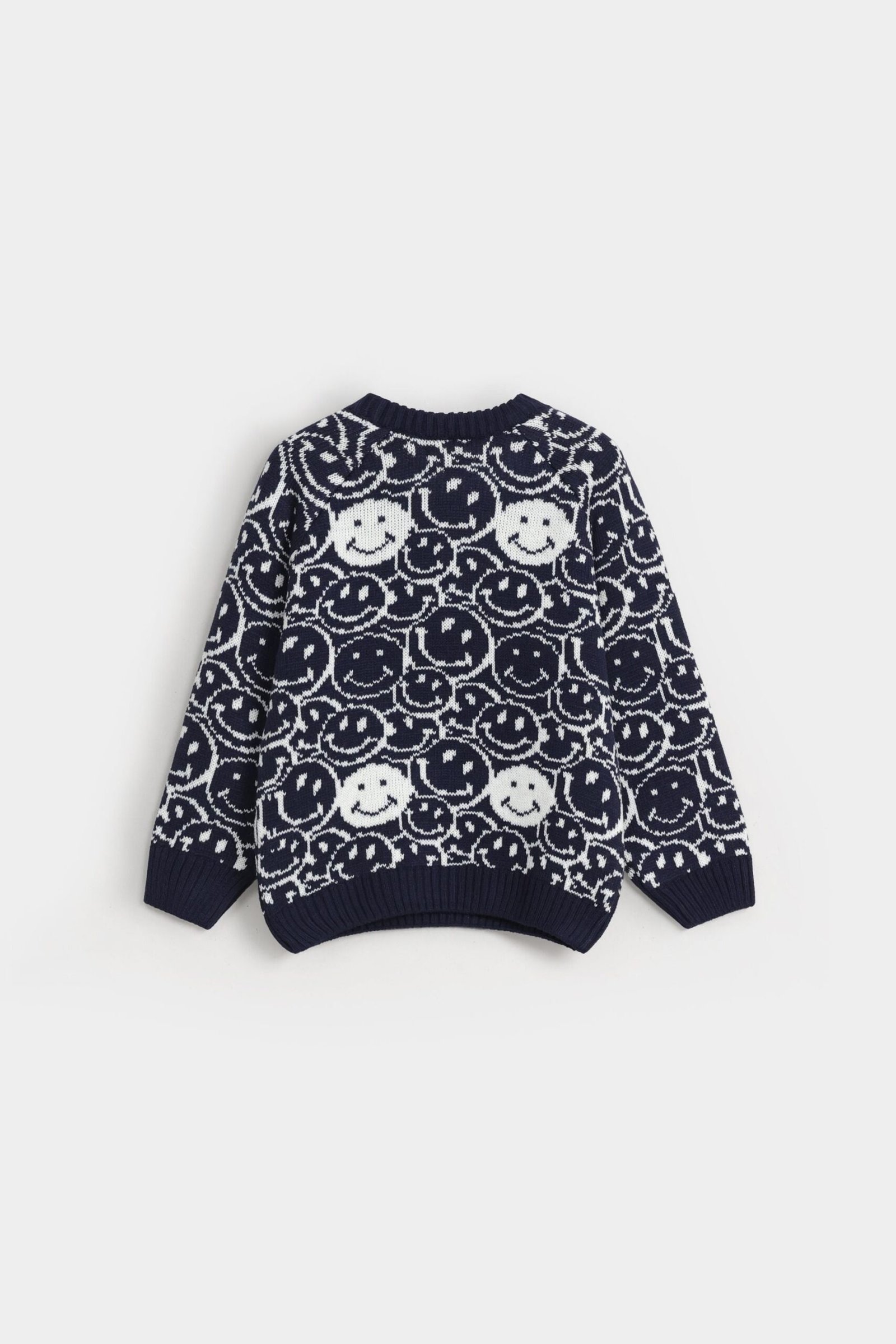 Smiley Face Knitted Sweater - Image 3