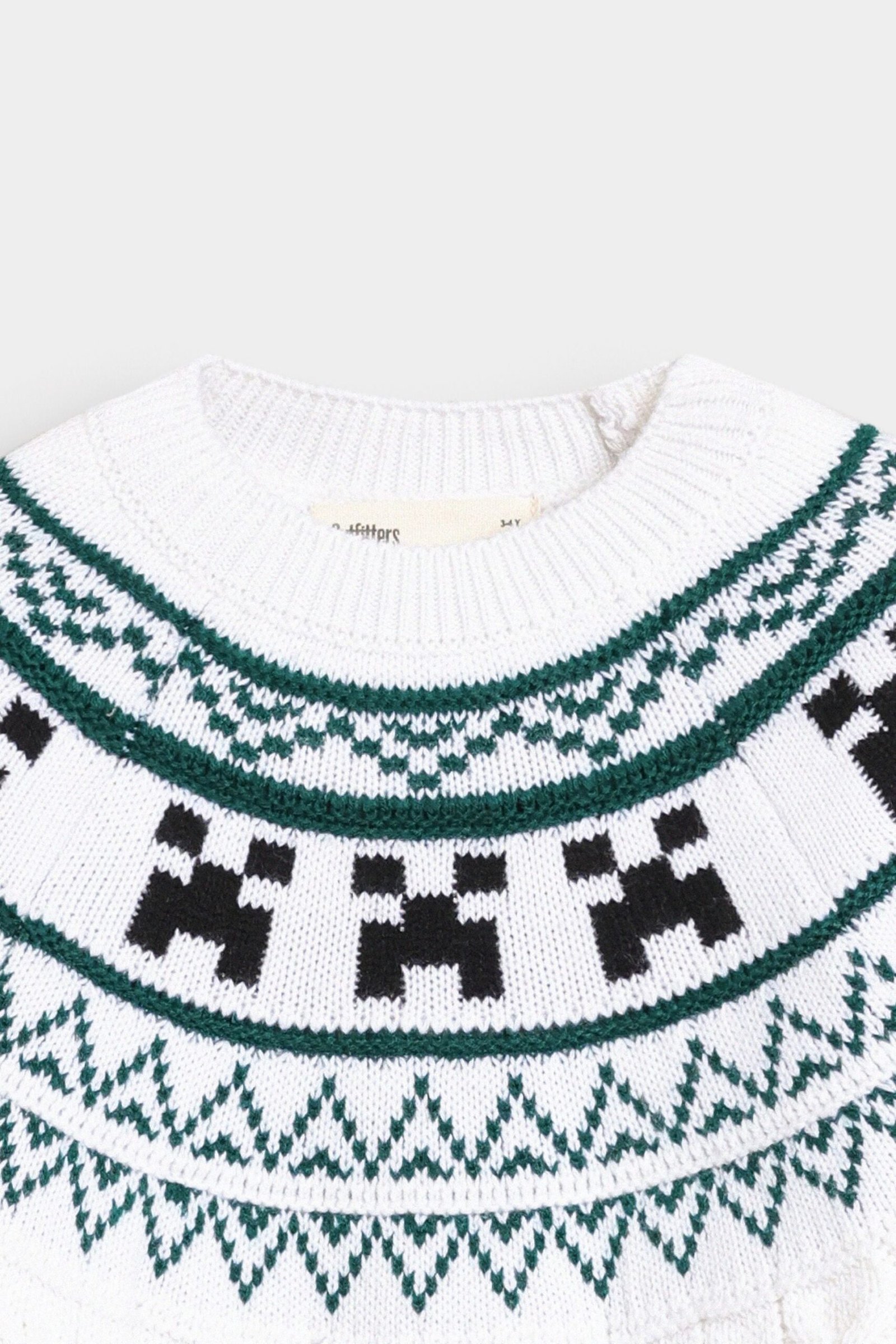 Cable Knitted Jacquard Sweater - Image 2