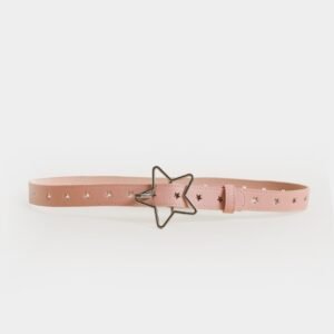 Metallic Star Buckle Belt