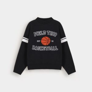 Varsity Mock-Neck Sweater