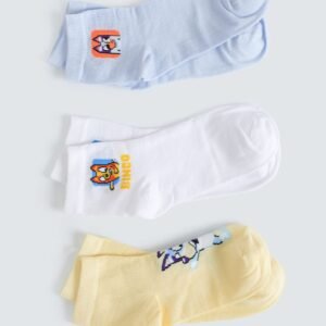 Pack Of 3-Short Crew Socks