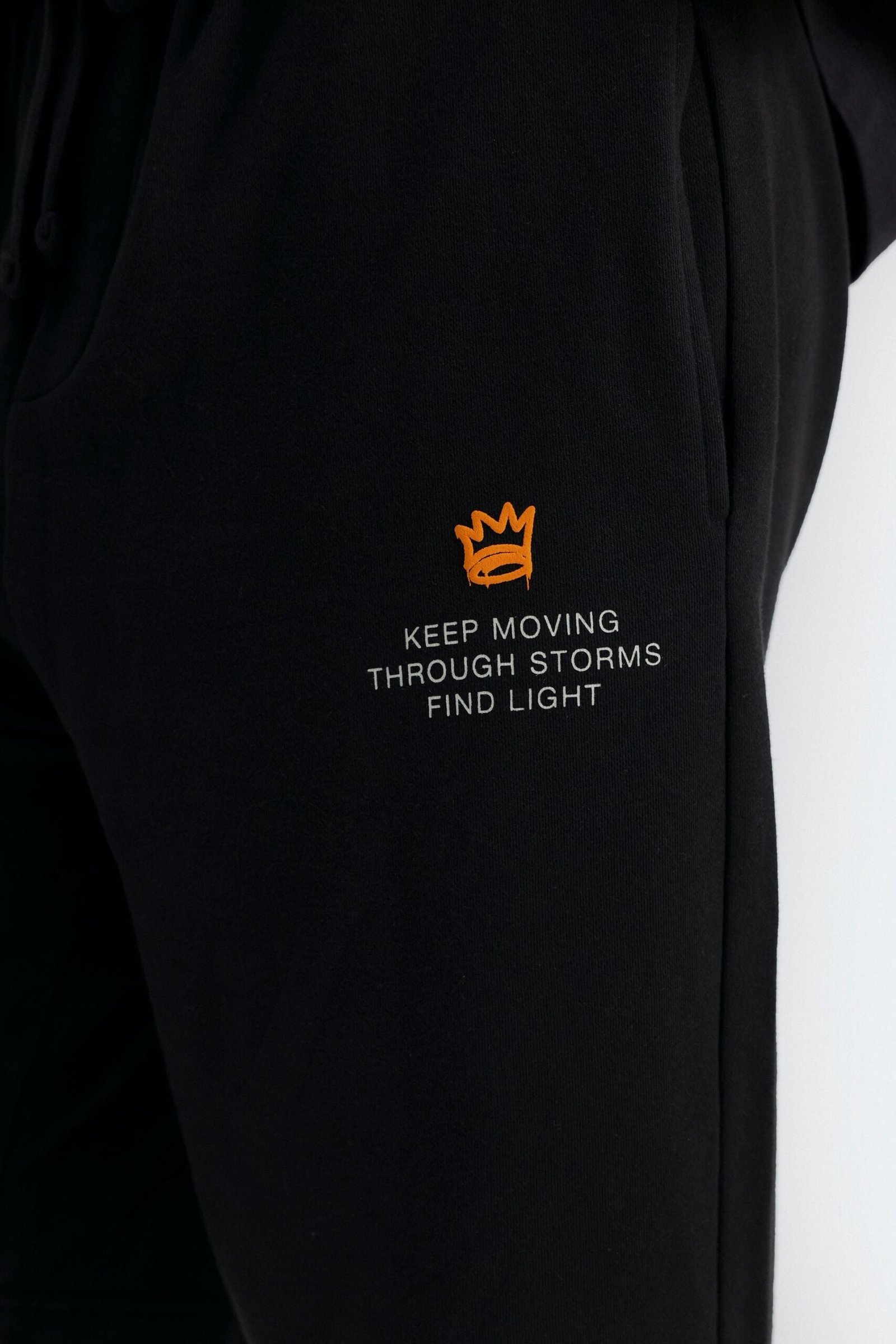 Slogan Print Bermuda Shorts - Image 2