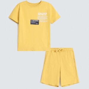 Slogan Print Co-Ord Set With Label Patch