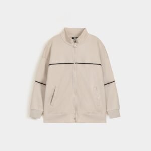 Mock Neck Activewear Zipper Sweatshirt
