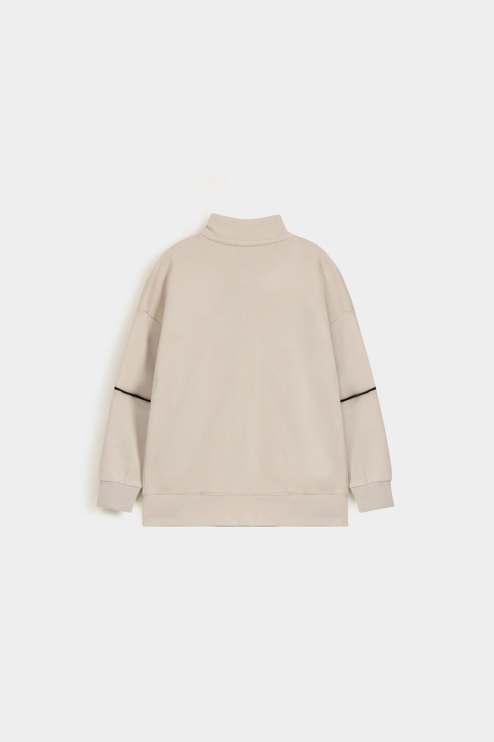 Mock Neck Activewear Zipper Sweatshirt - Image 3