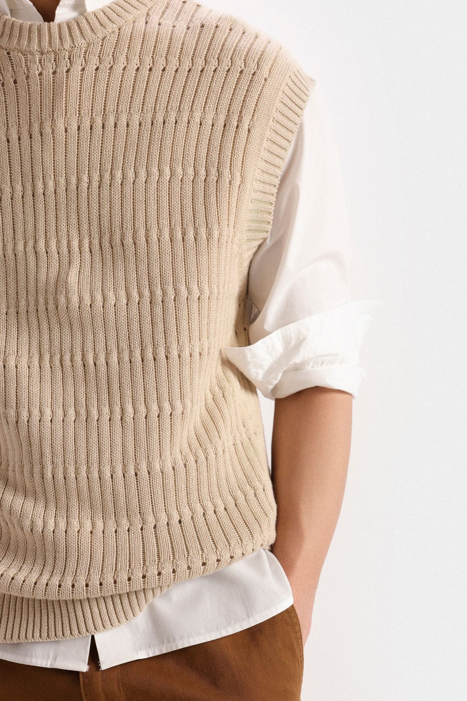 Open Knit Vest - Image 2