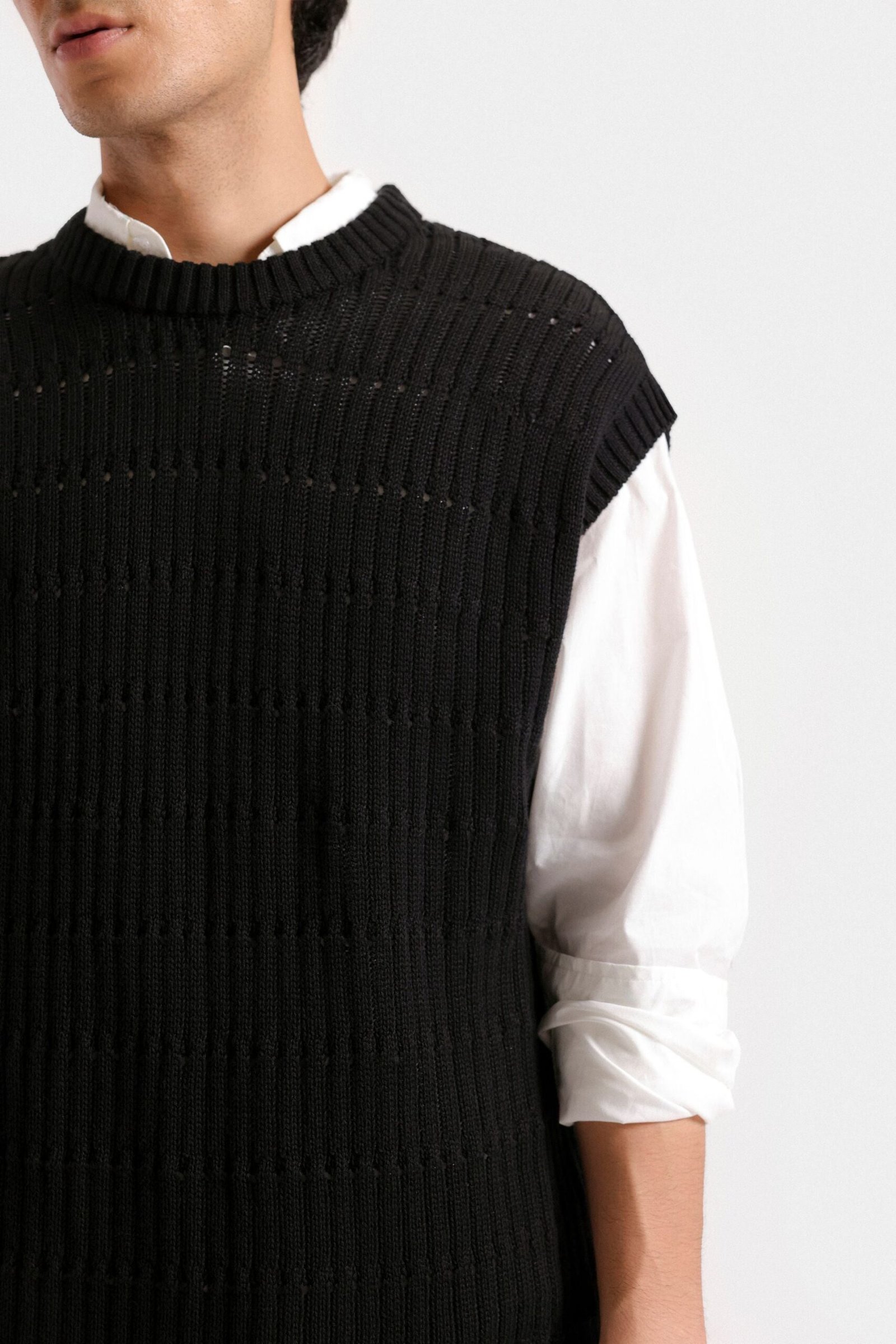 Open Knit Vest - Image 9
