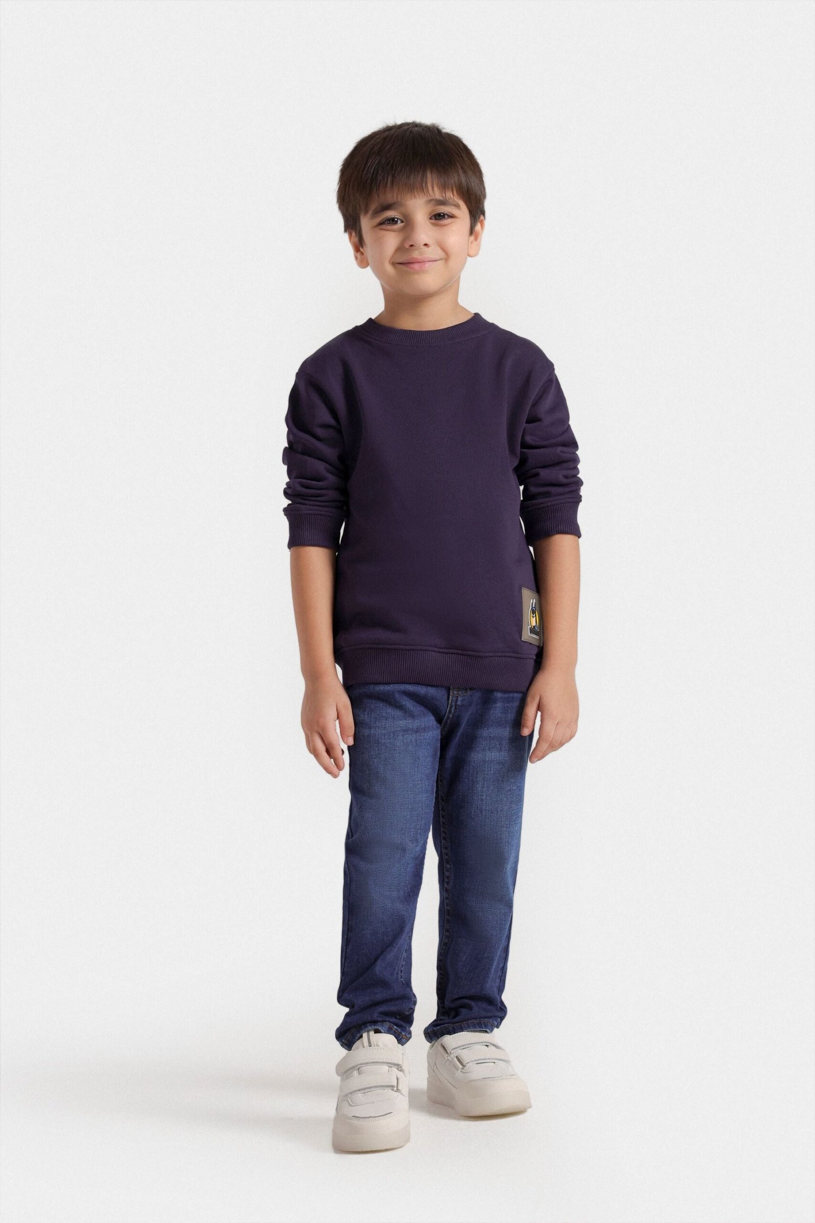 Basic Character Label Sweatshirt - Image 4