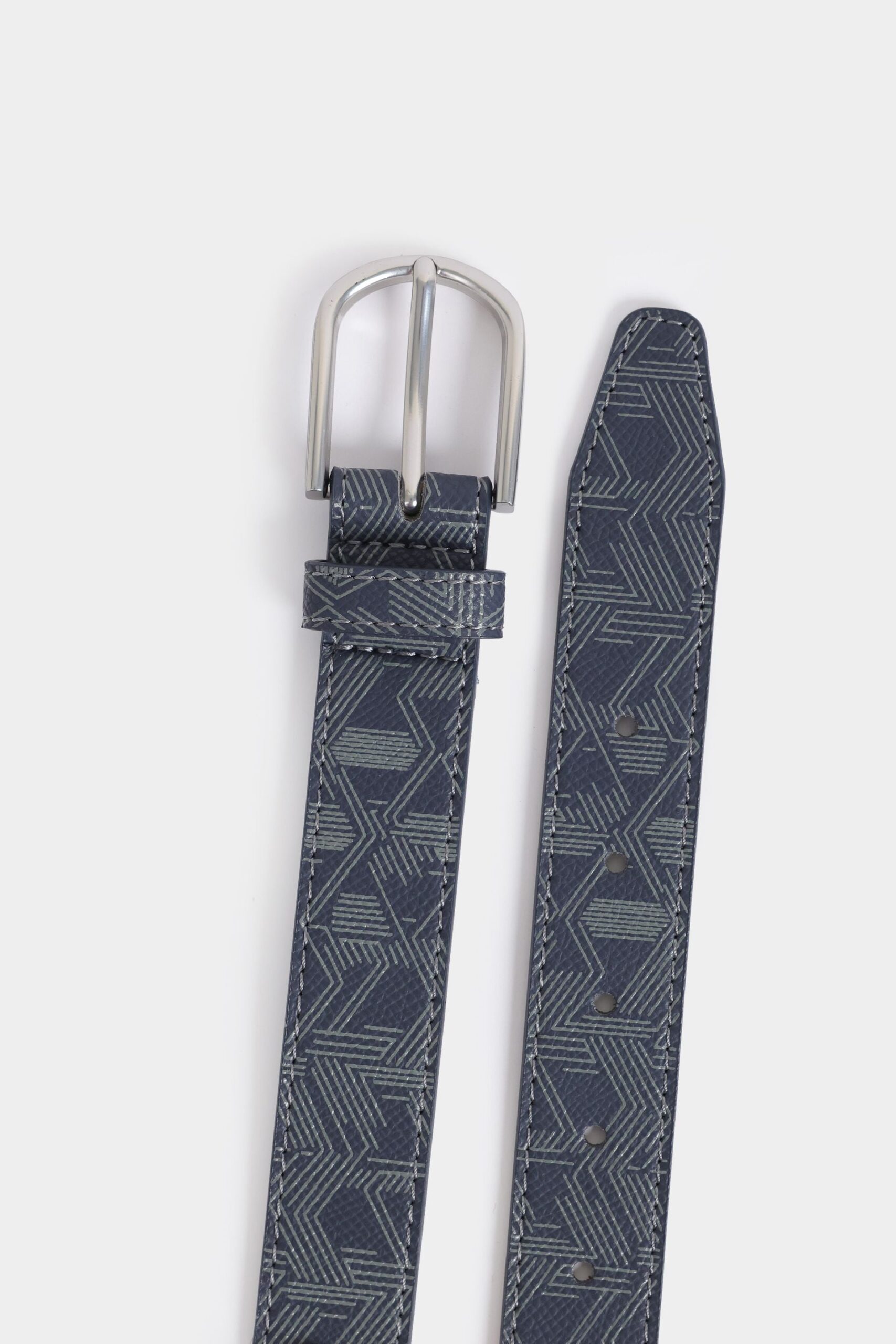 Printed Faux Leather Belt - Image 3
