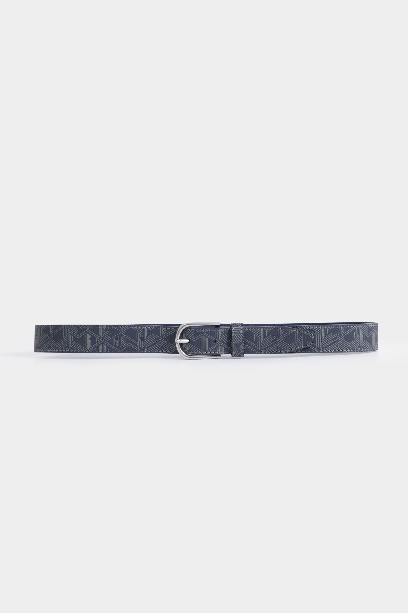 Printed Faux Leather Belt