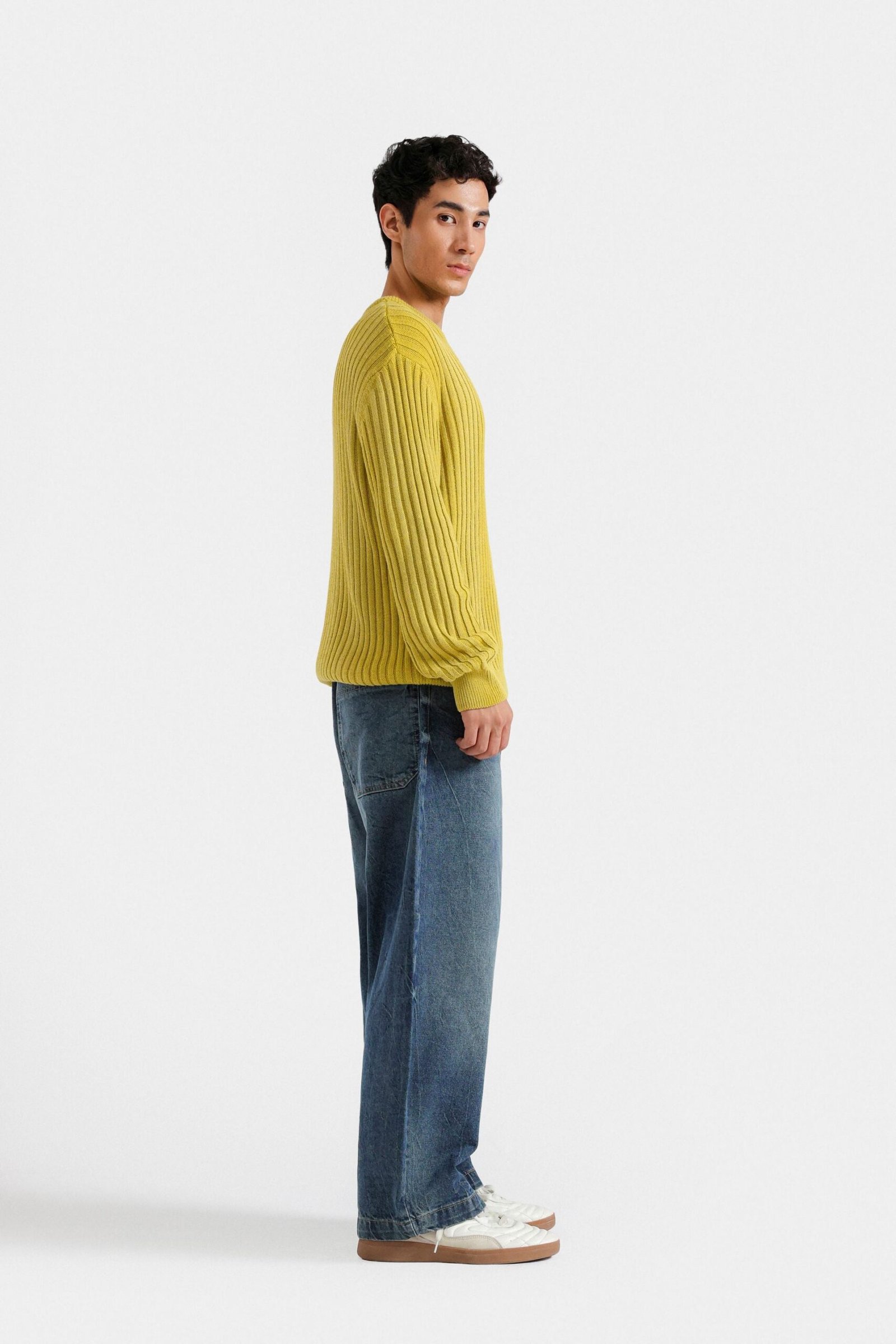 Crew Neck Ribbed Sweater - Image 10