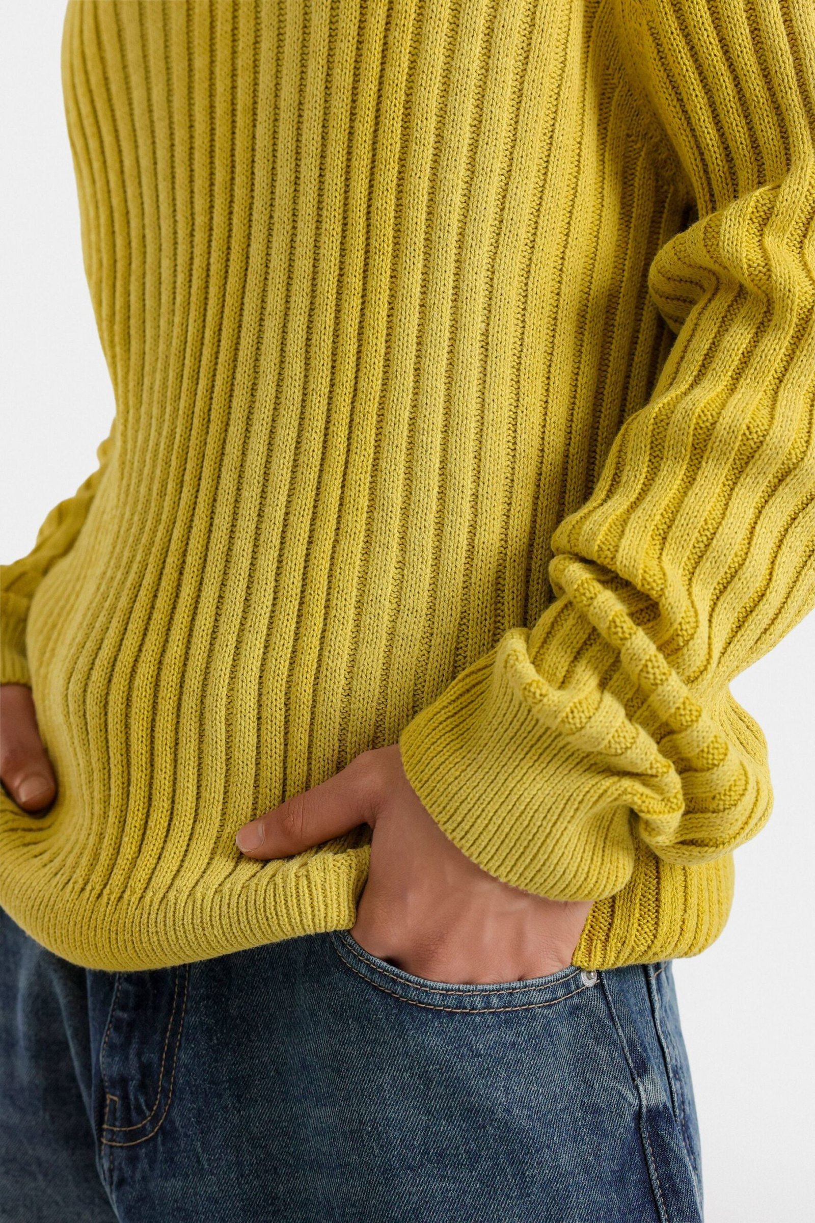 Crew Neck Ribbed Sweater - Image 9