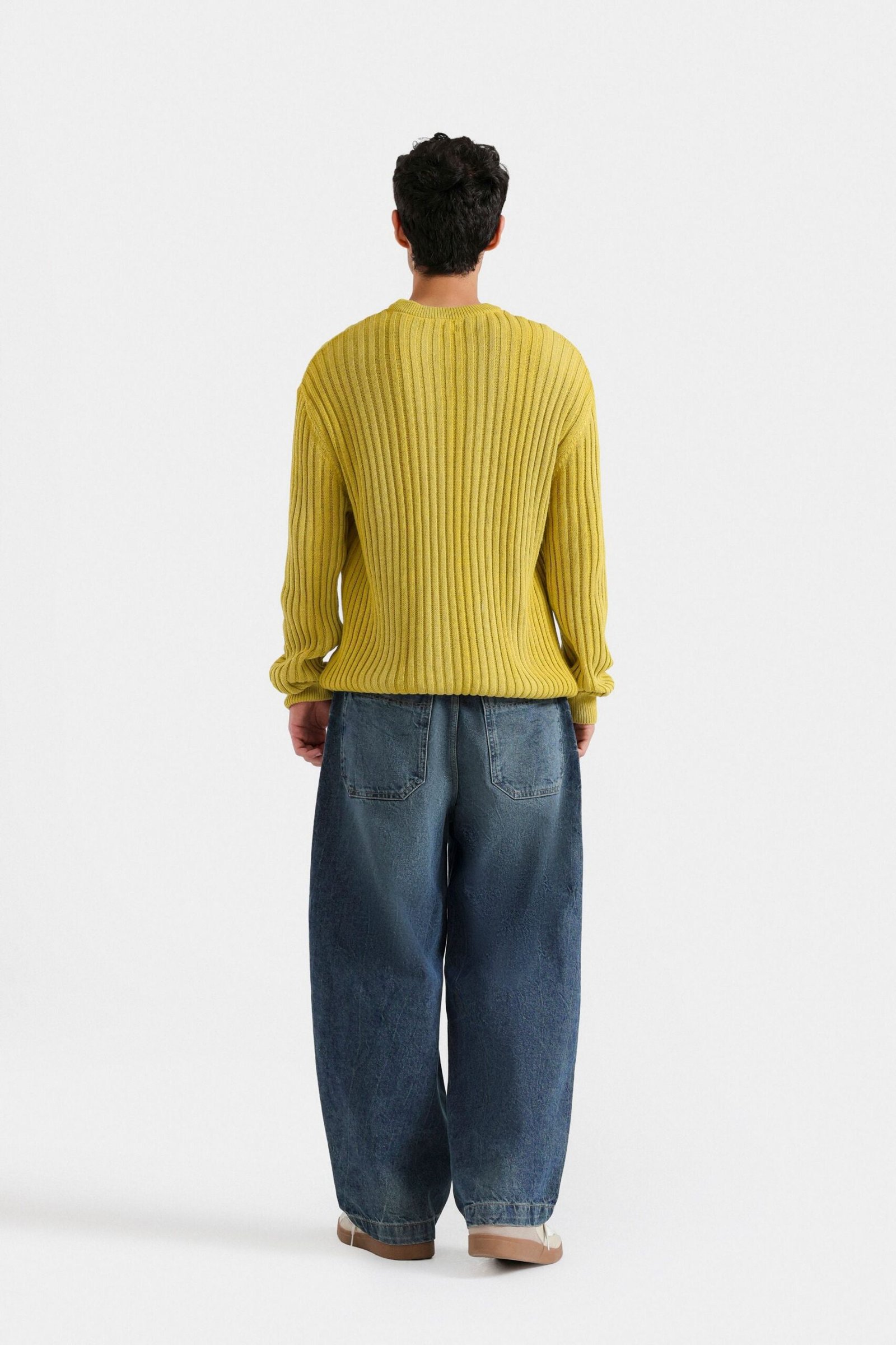 Crew Neck Ribbed Sweater - Image 11