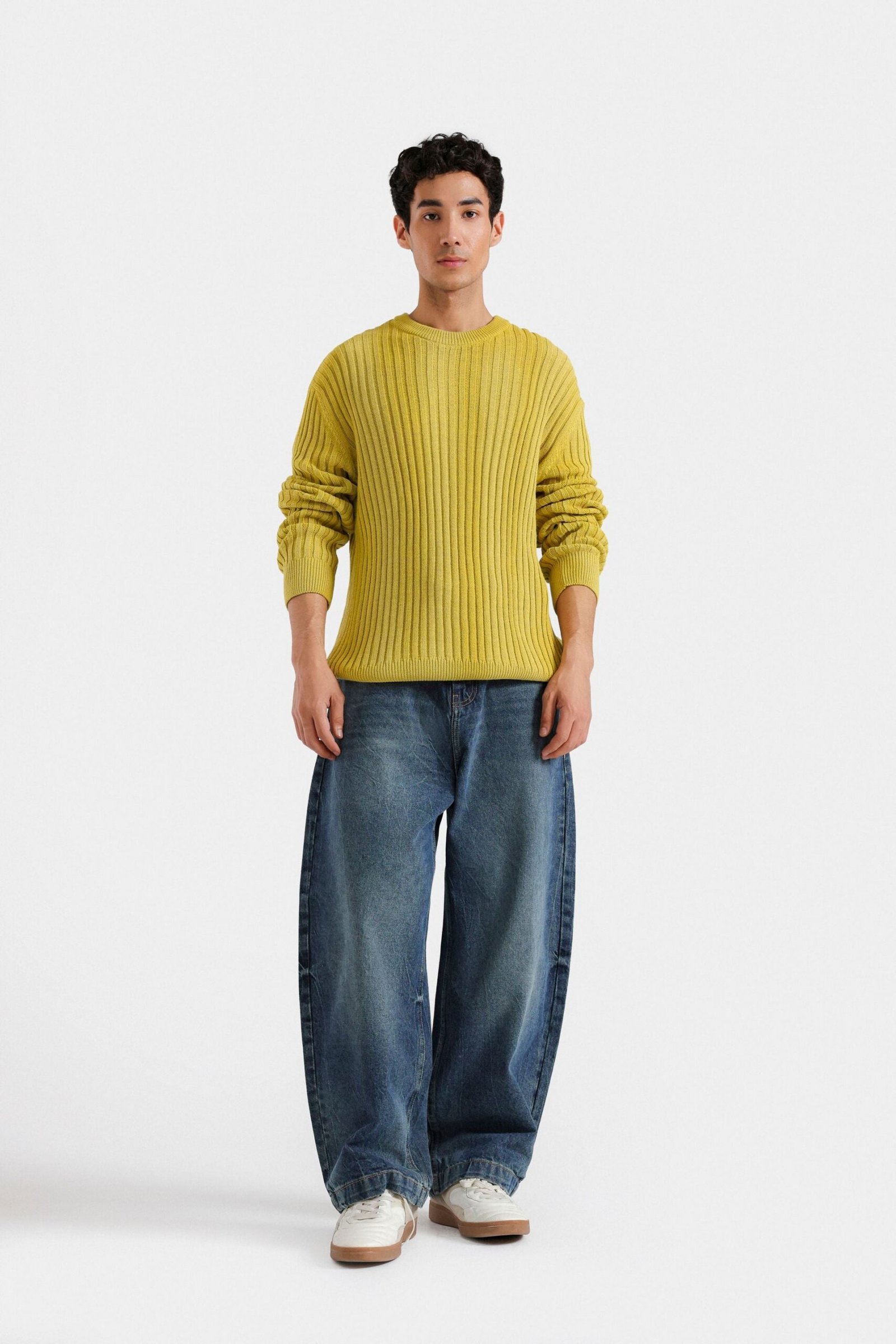 Crew Neck Ribbed Sweater - Image 8