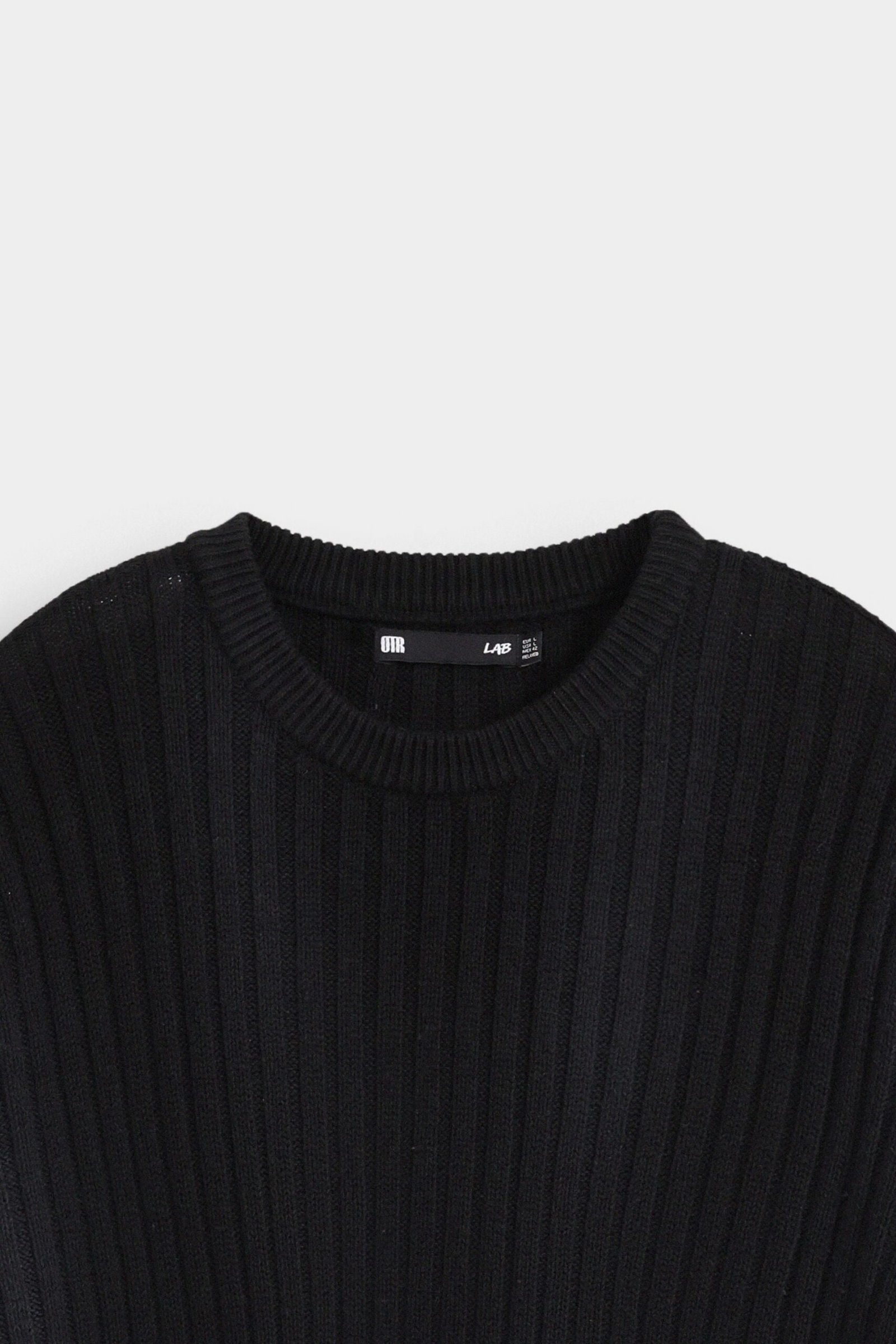 Crew Neck Ribbed Sweater - Image 6