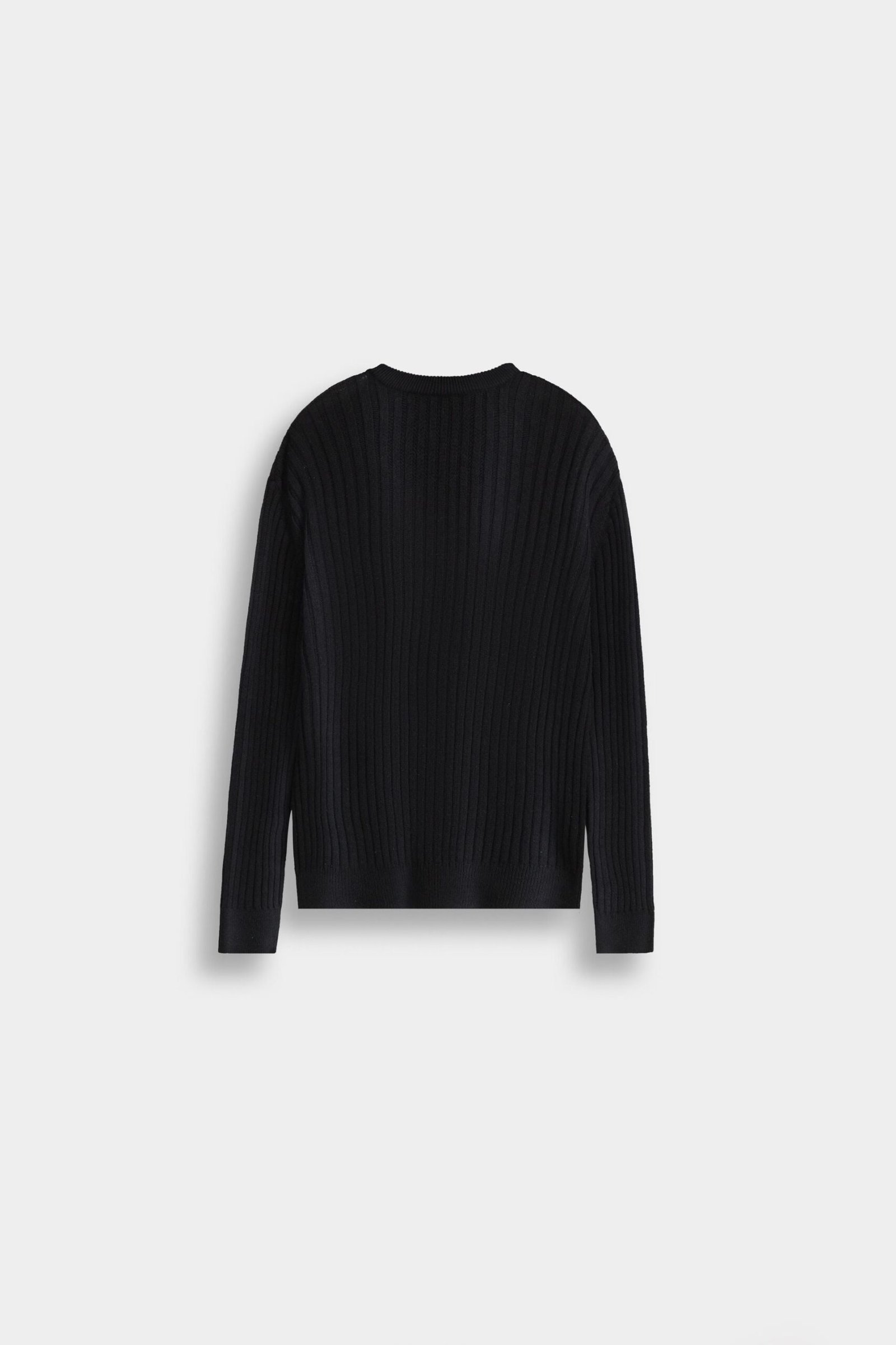 Crew Neck Ribbed Sweater - Image 7
