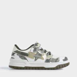 Camo Print Low-Top Sneakers