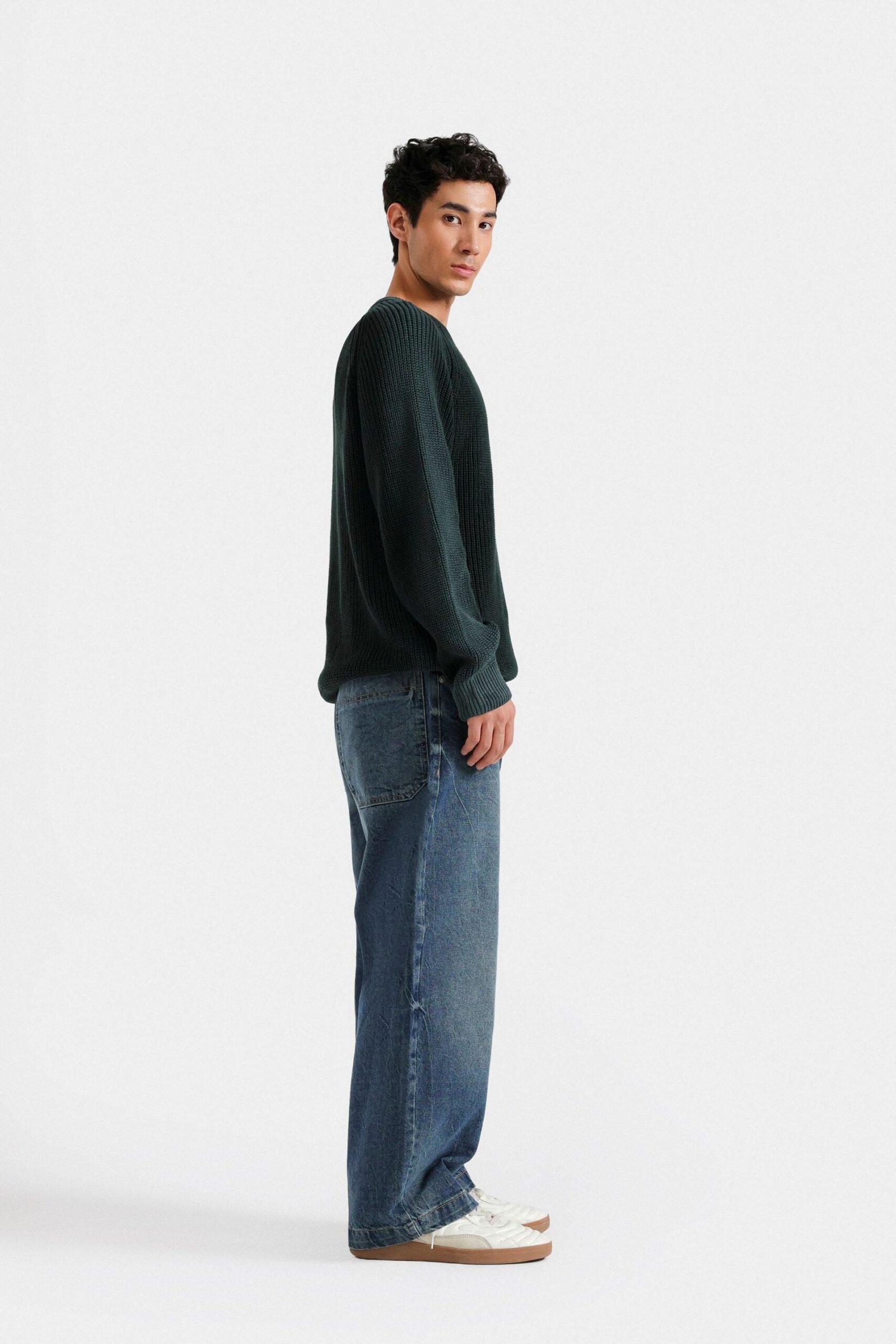 Spray Print Ribbed Sweater - Image 3