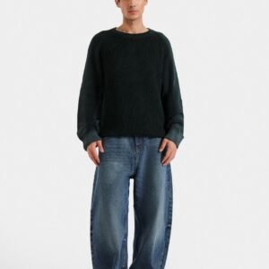 Spray Print Ribbed Sweater