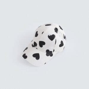 Heart Print Cap