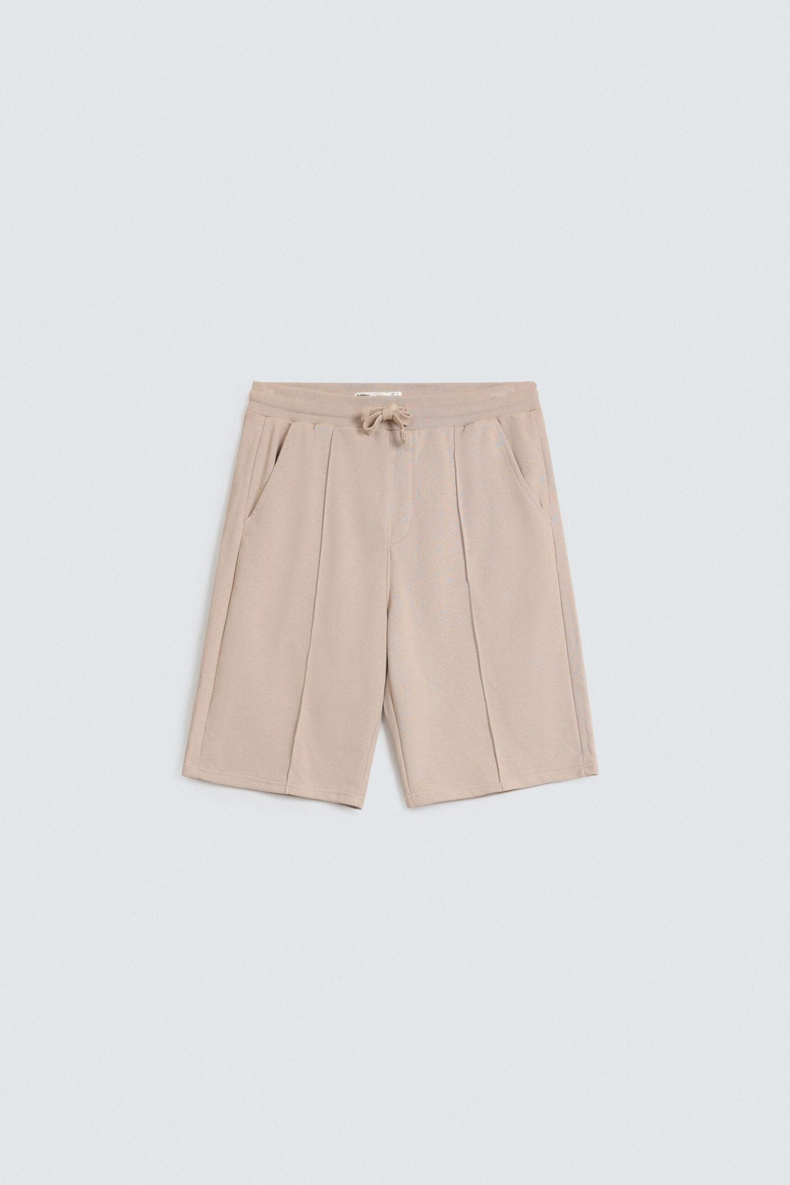 Terry Shorts With Front Seam - Image 12
