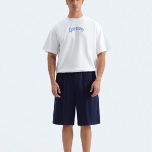 Terry Shorts With Front Seam