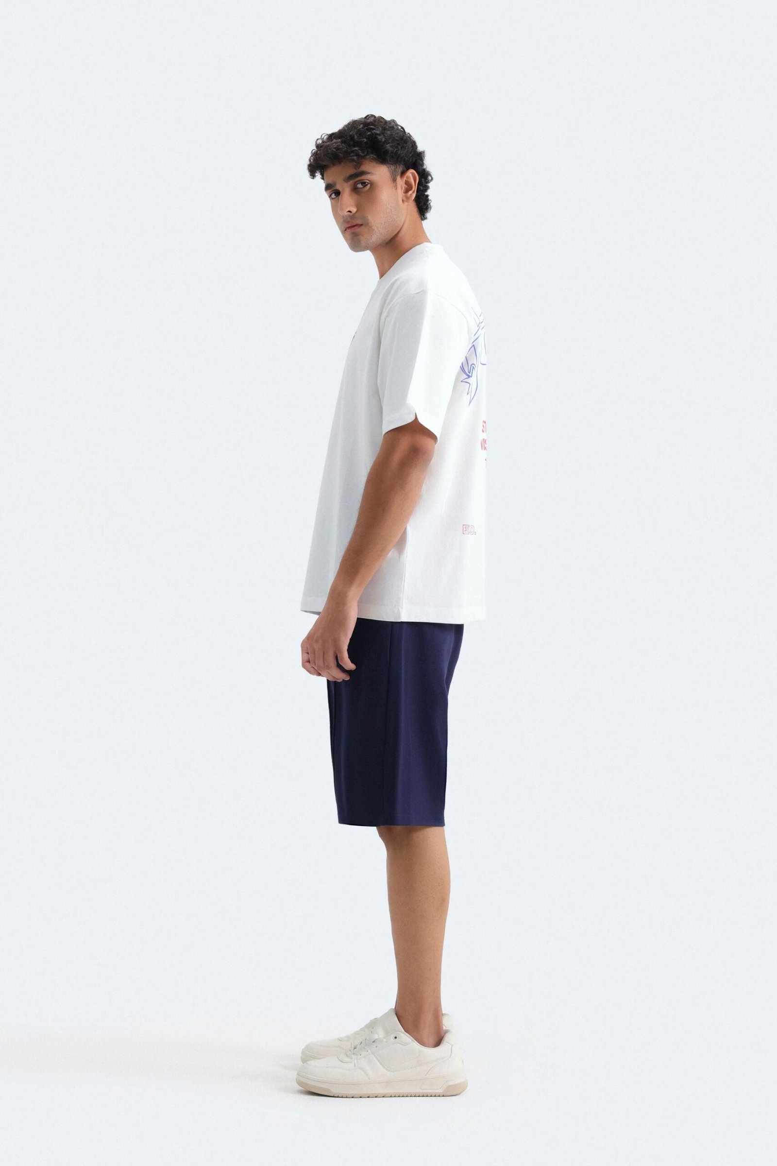 Terry Shorts With Front Seam - Image 3