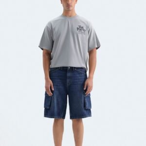 Denim Cargo Shorts