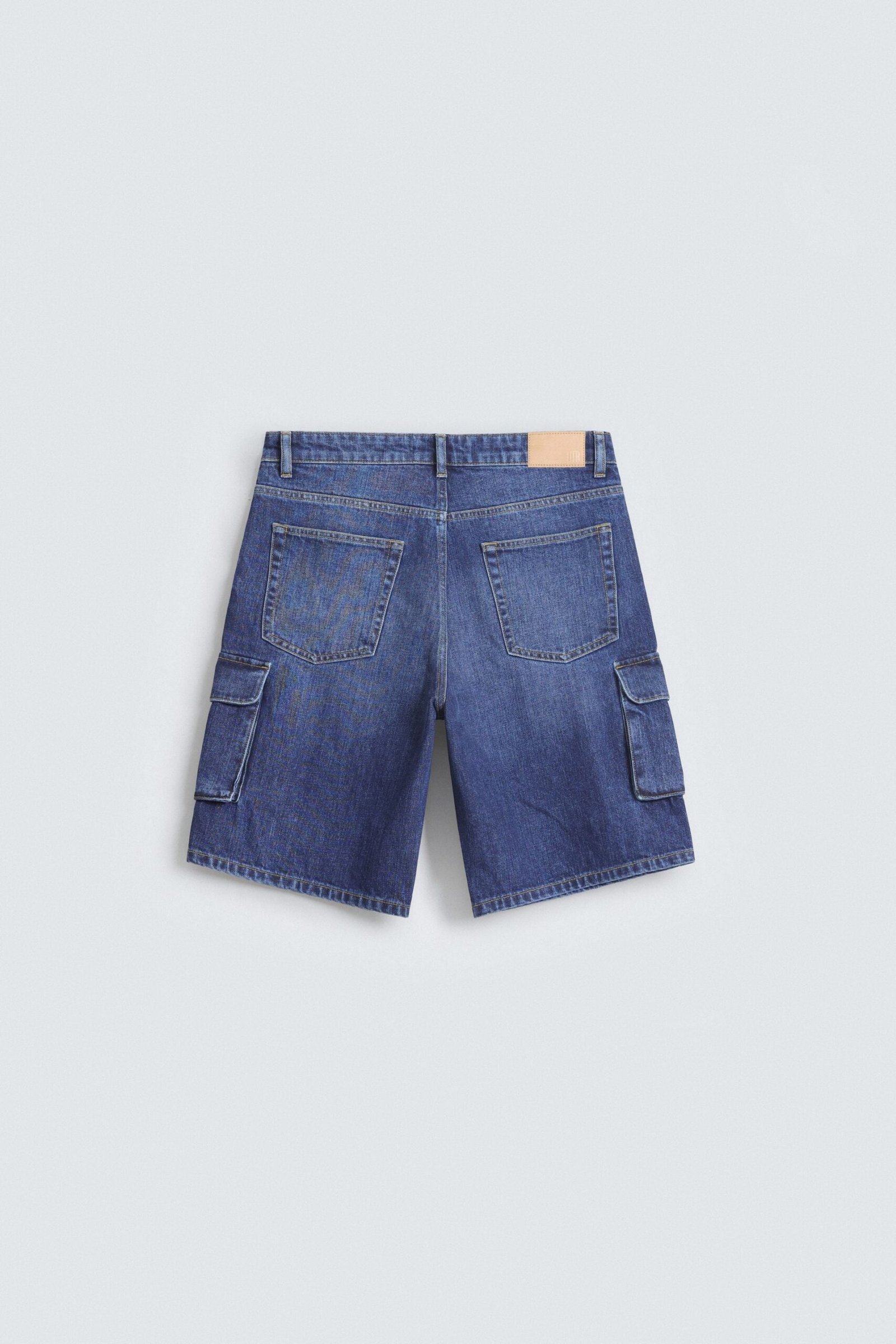 Denim Cargo Shorts - Image 9