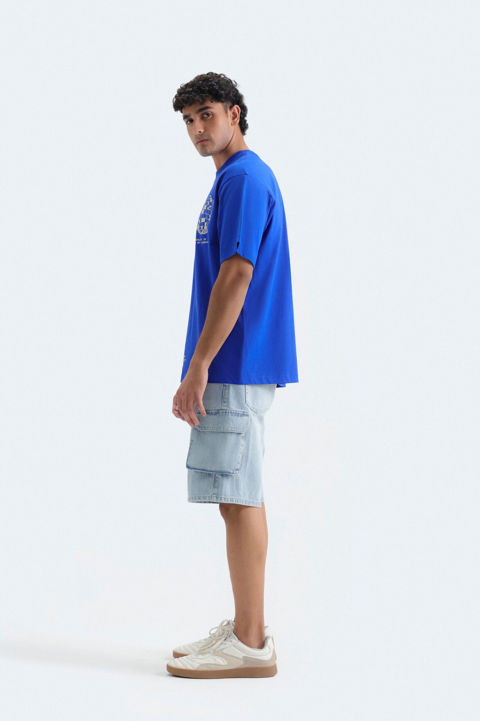 Denim Cargo Shorts - Image 12