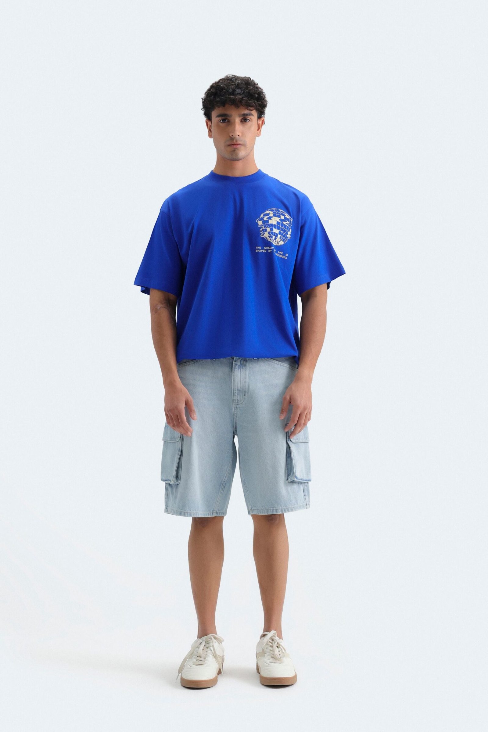 Denim Cargo Shorts - Image 10
