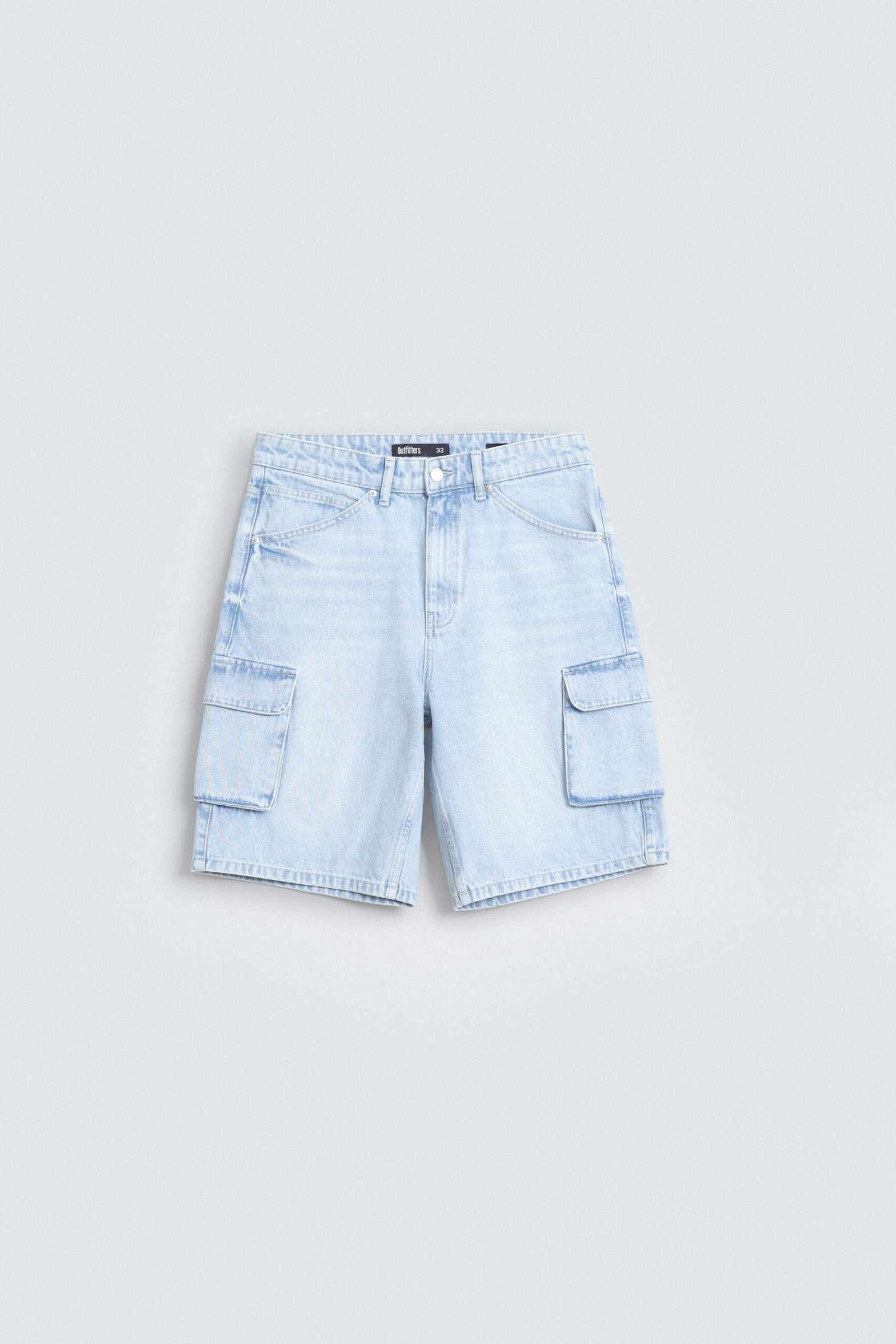 Denim Cargo Shorts - Image 14