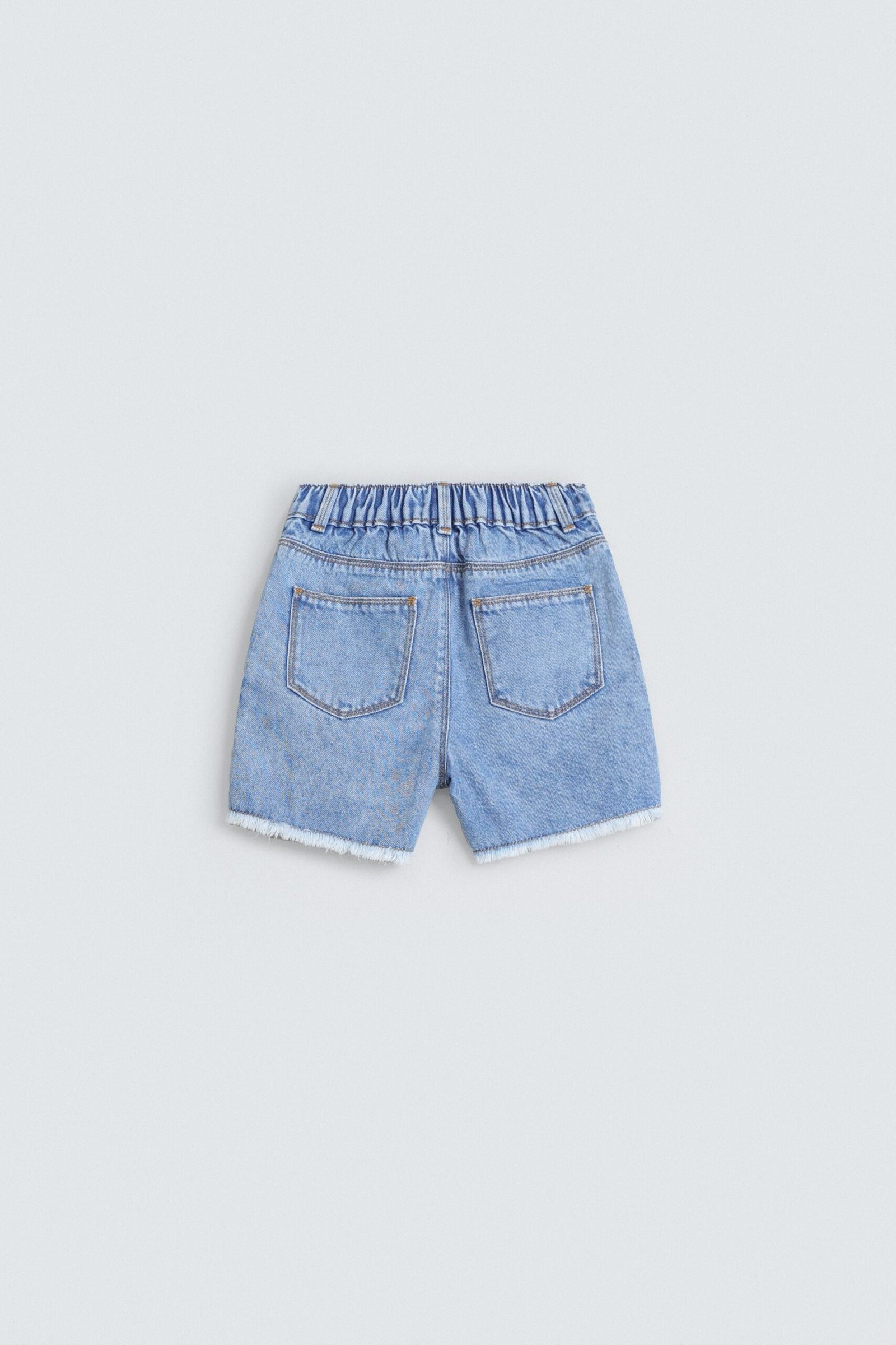 Embroidered Denim Shorts - Image 4