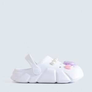 Rubber Clogs With Charm Detail