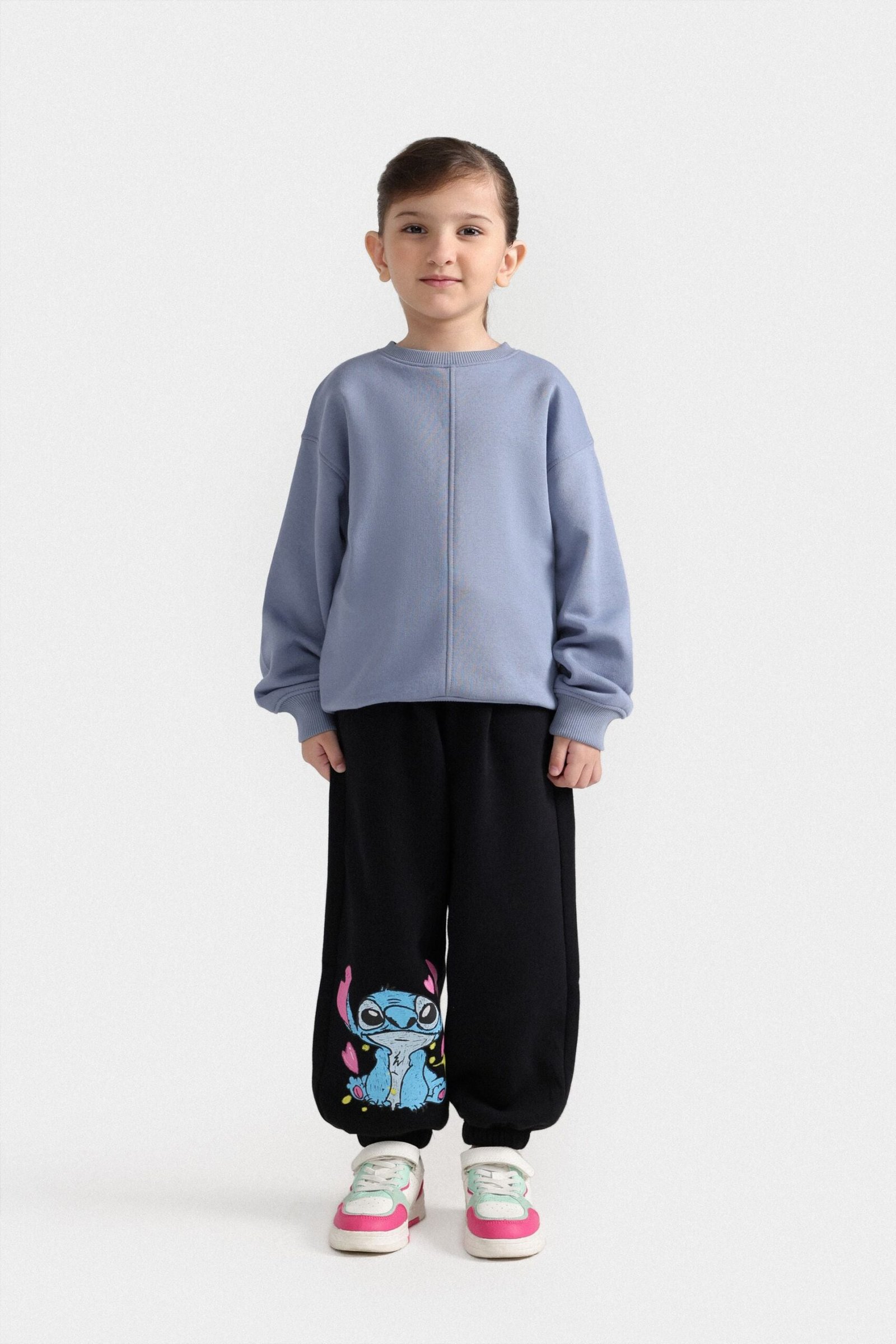 Basic Sweatshirt With Cut & Sew Detail - Image 9