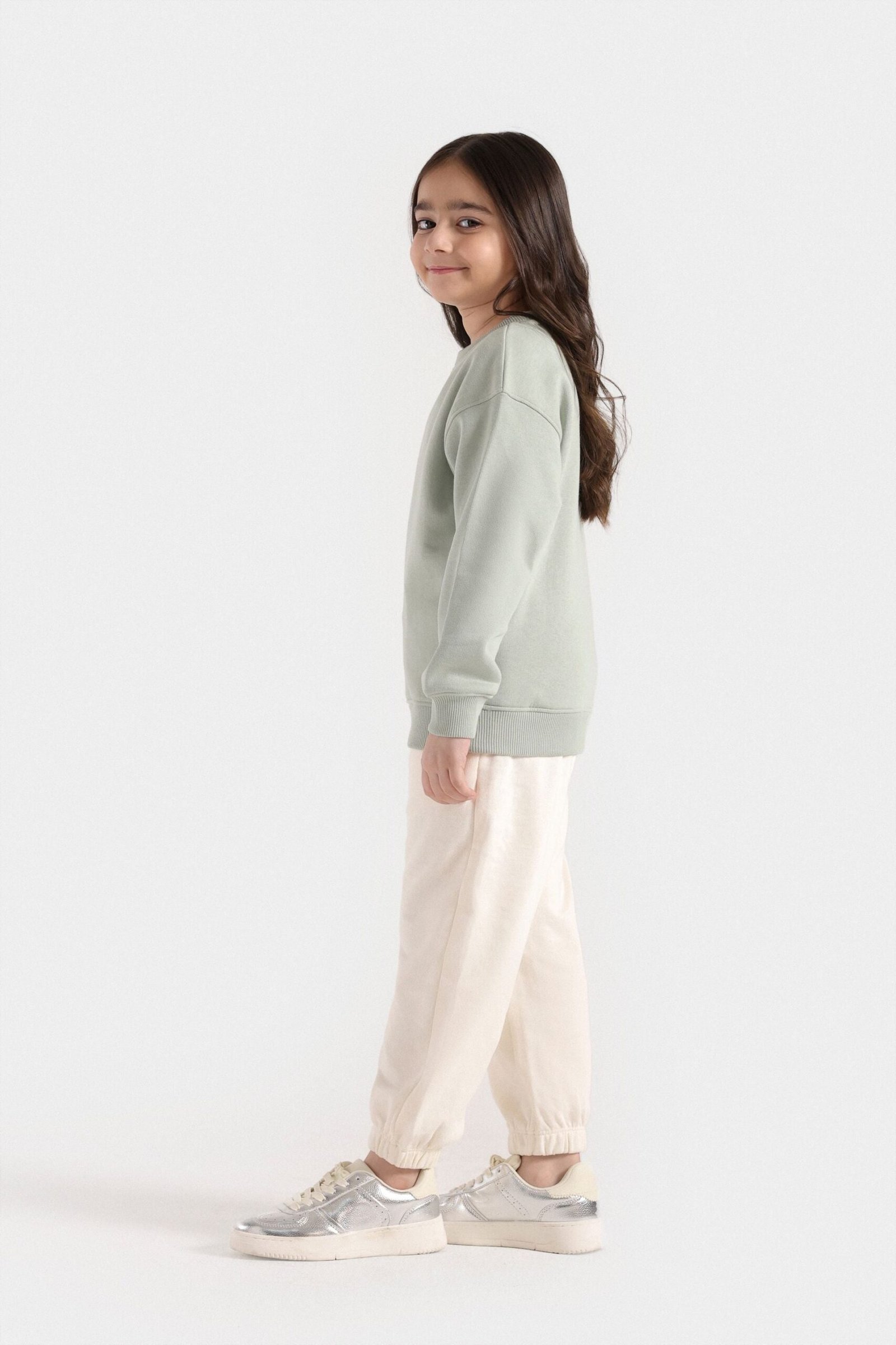 Basic Sweatshirt With Cut & Sew Detail - Image 5