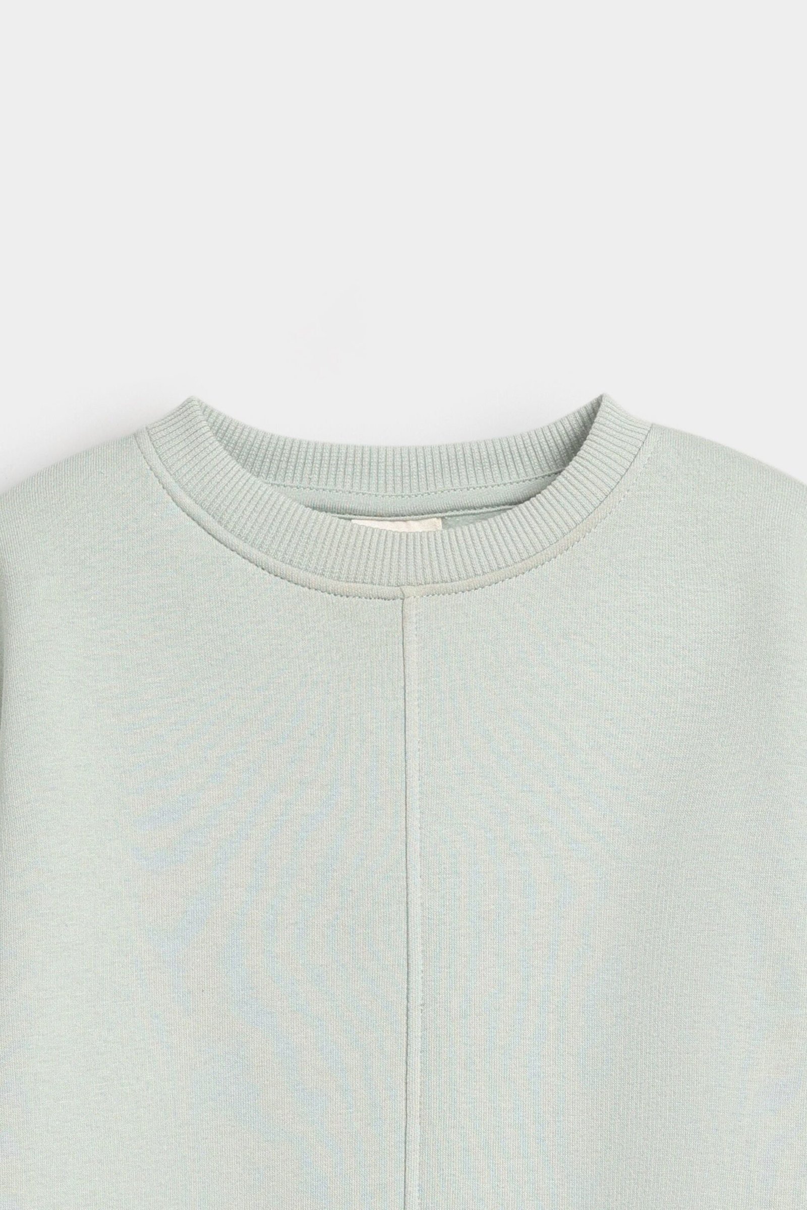 Basic Sweatshirt With Cut & Sew Detail - Image 2