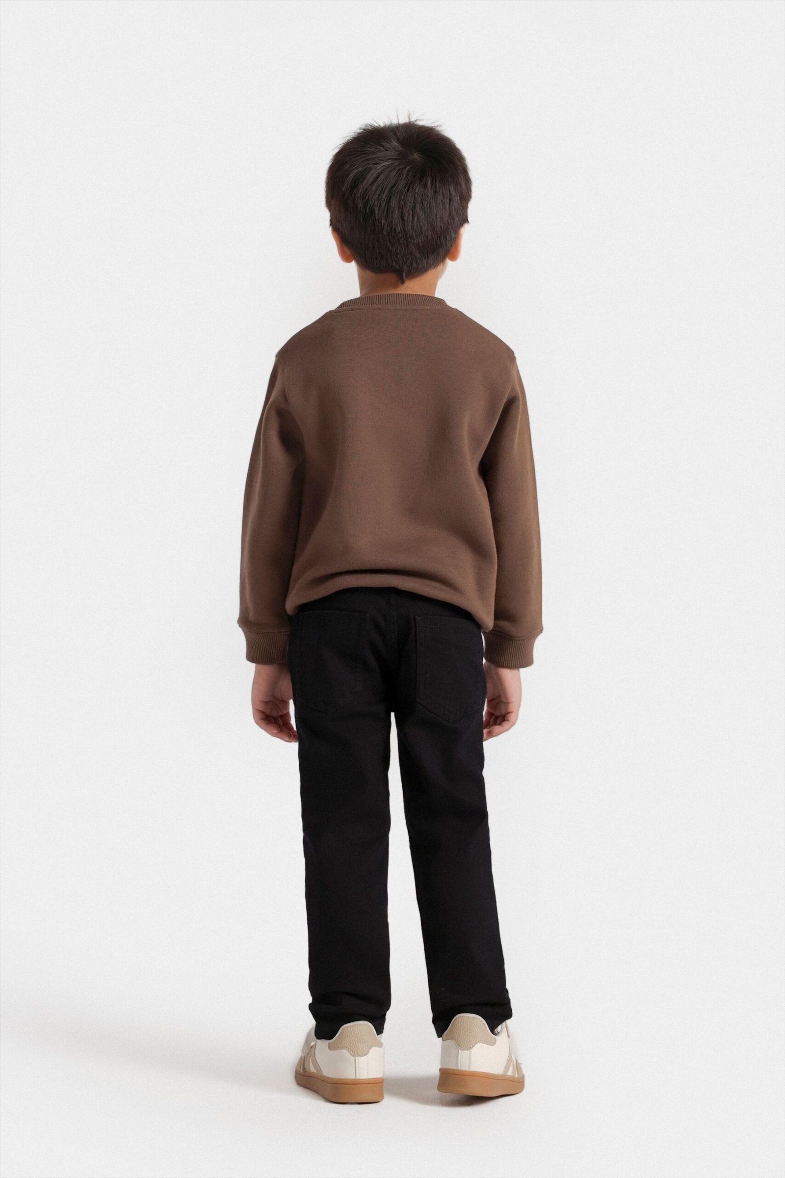 Slogan Print Cut & Sew Sweatshirt - Image 5