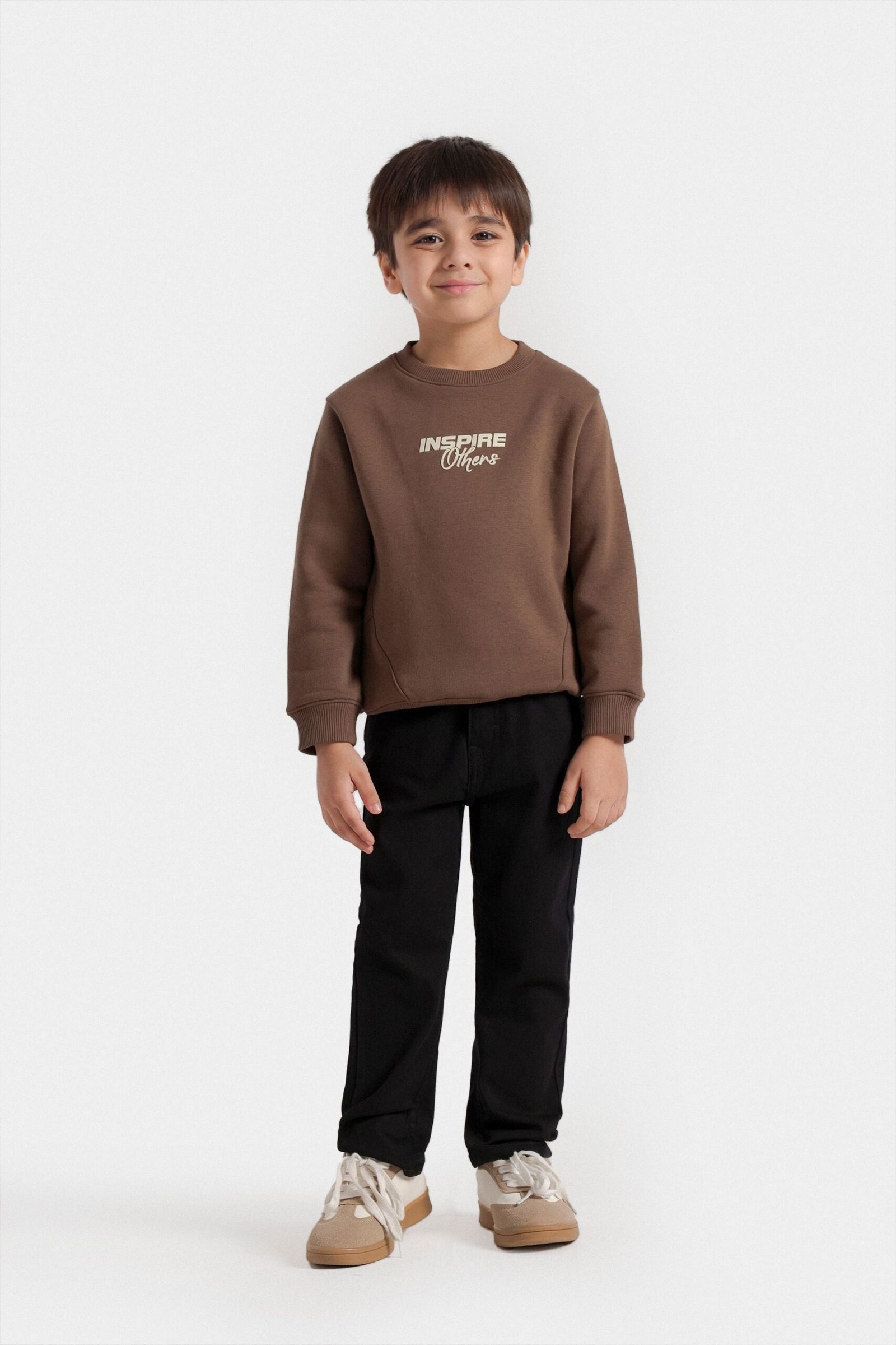 Slogan Print Cut & Sew Sweatshirt - Image 4