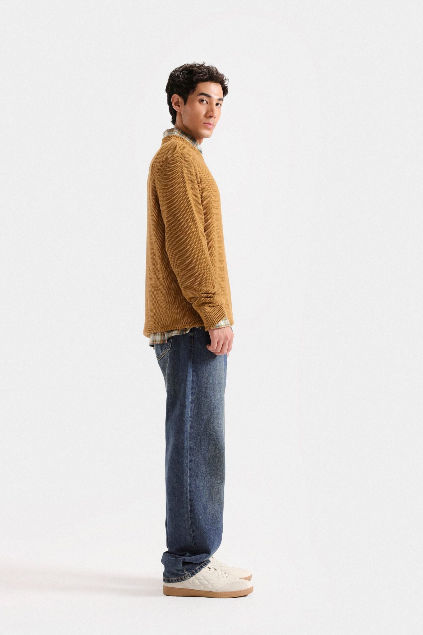 Basic Textured Sweater - Image 3