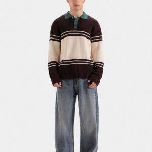 Color Block Polo Sweater
