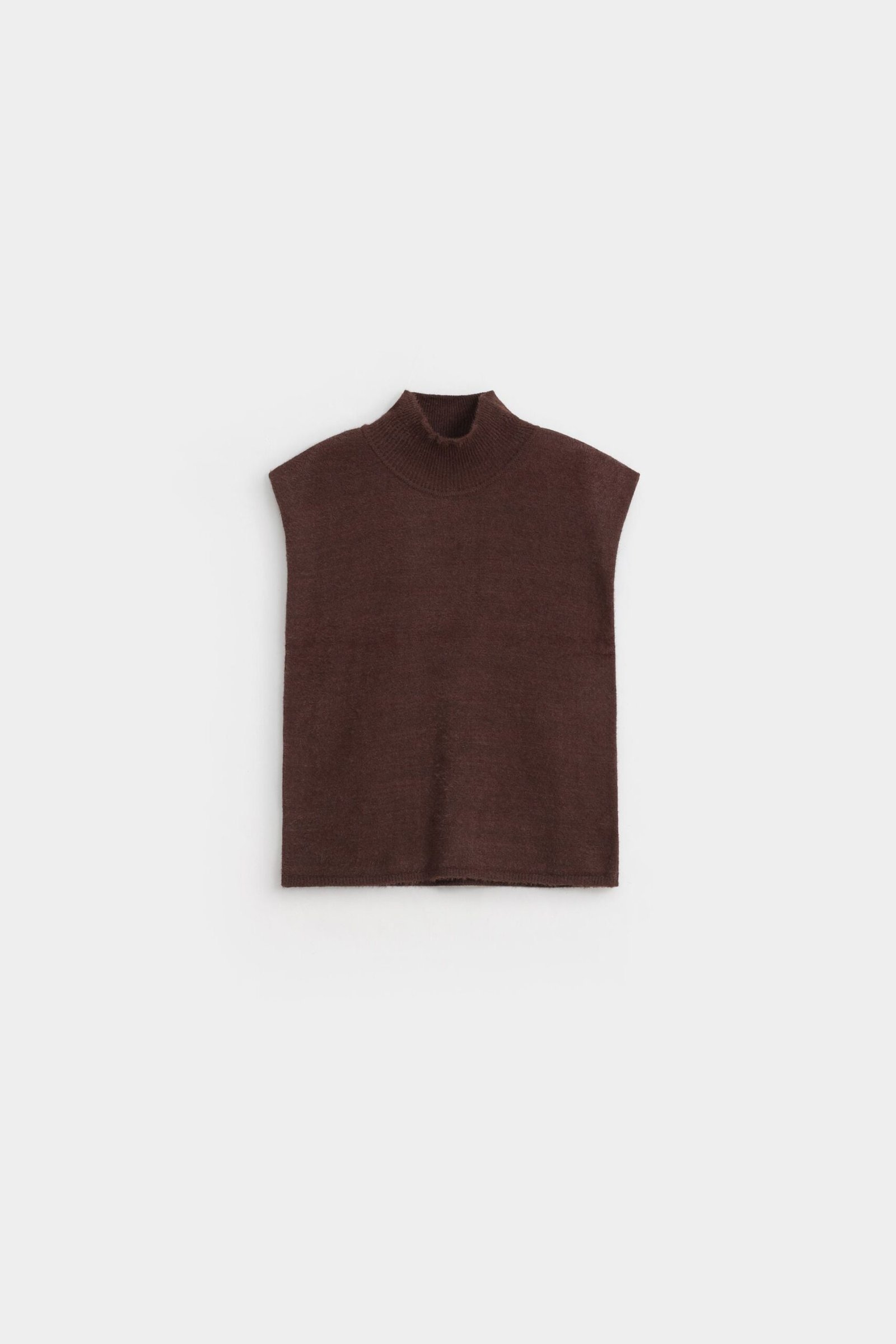 Funnel Neck Sleeveless Sweater - Image 5