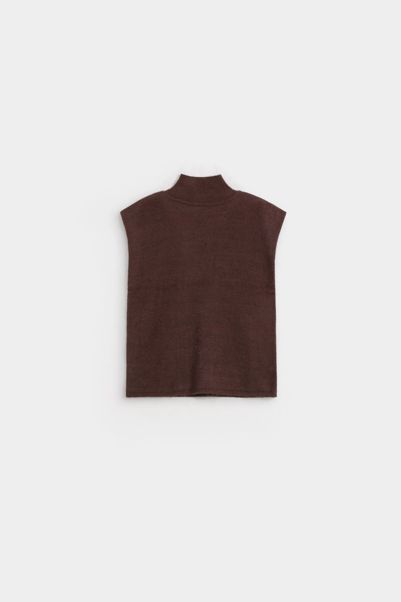 Funnel Neck Sleeveless Sweater - Image 7