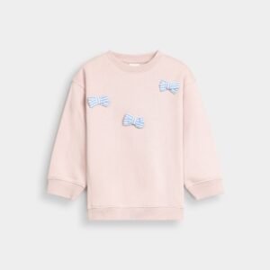 Sweatshirt with 3D Bow Detail