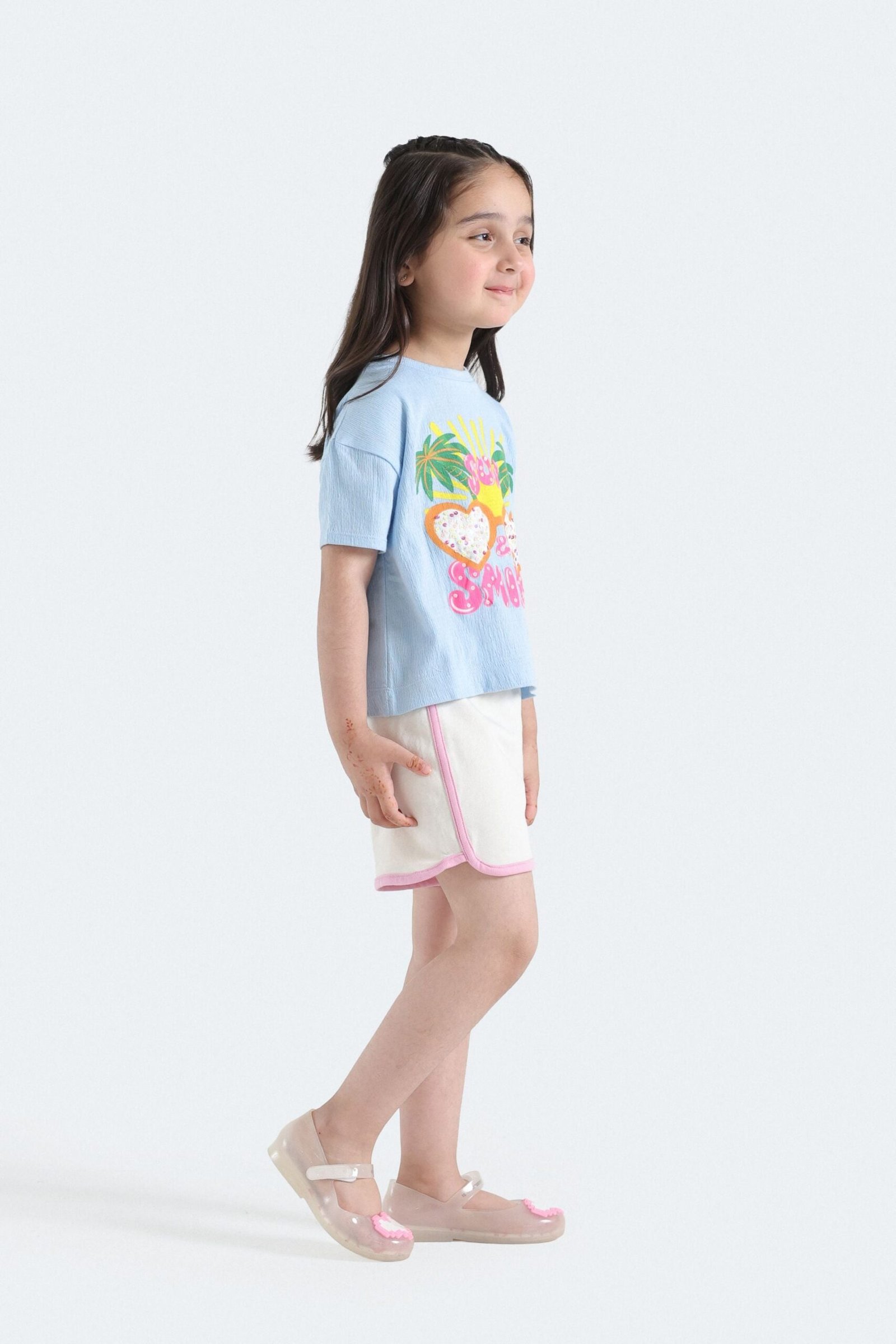 Contrast Tapping Knit Shorts - Image 11