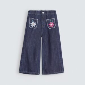 Embroidered Mom Fit Jeans