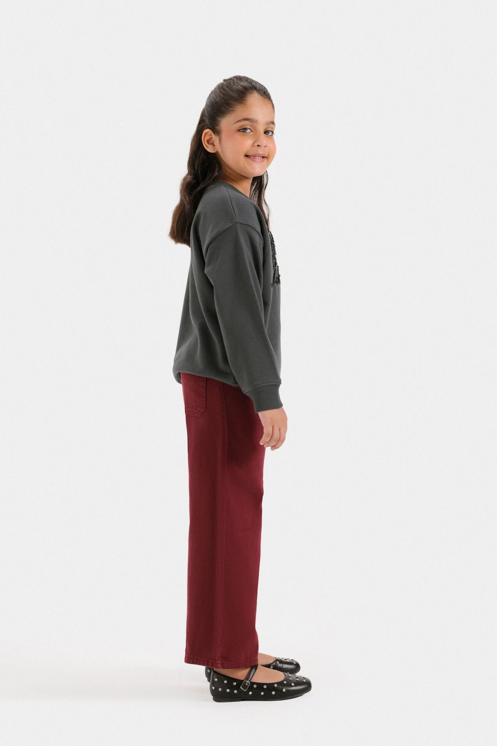 Sweatshirt With Tulle Applique Detail - Image 5